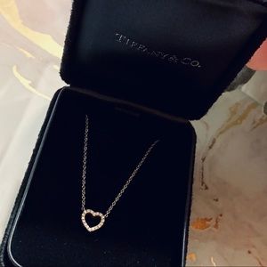 White gold and diamond Tiffany&Co necklace